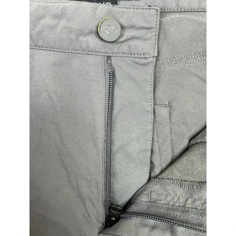 TRUE Linkswear Pants Mens 34x32 Gray All Day Slim Tapered Golf Casual Chino
